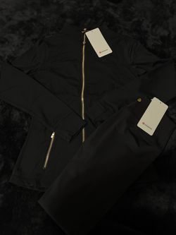 Black lulu set (jacket and leggings)