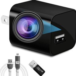 Spy Camera Charger - Hidden Camera - Audio-Free, No Audio - HD 1080P - Mini Spy Camera - USB Charger Camera - Secret Camera - Nanny Cam - Small Camera