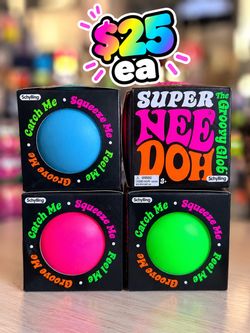 Schylling Super Nee Doh Groovy Glob Stress Ball