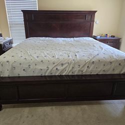King Bed Set with Side Tables