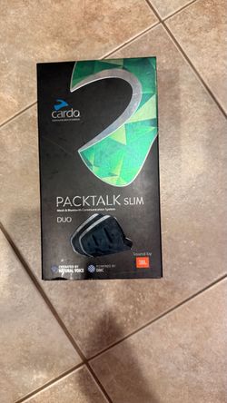 Cardo Packtalk Slim DUO 2Units Bluetooth Helmet Headsets JBL Speakers Authorized