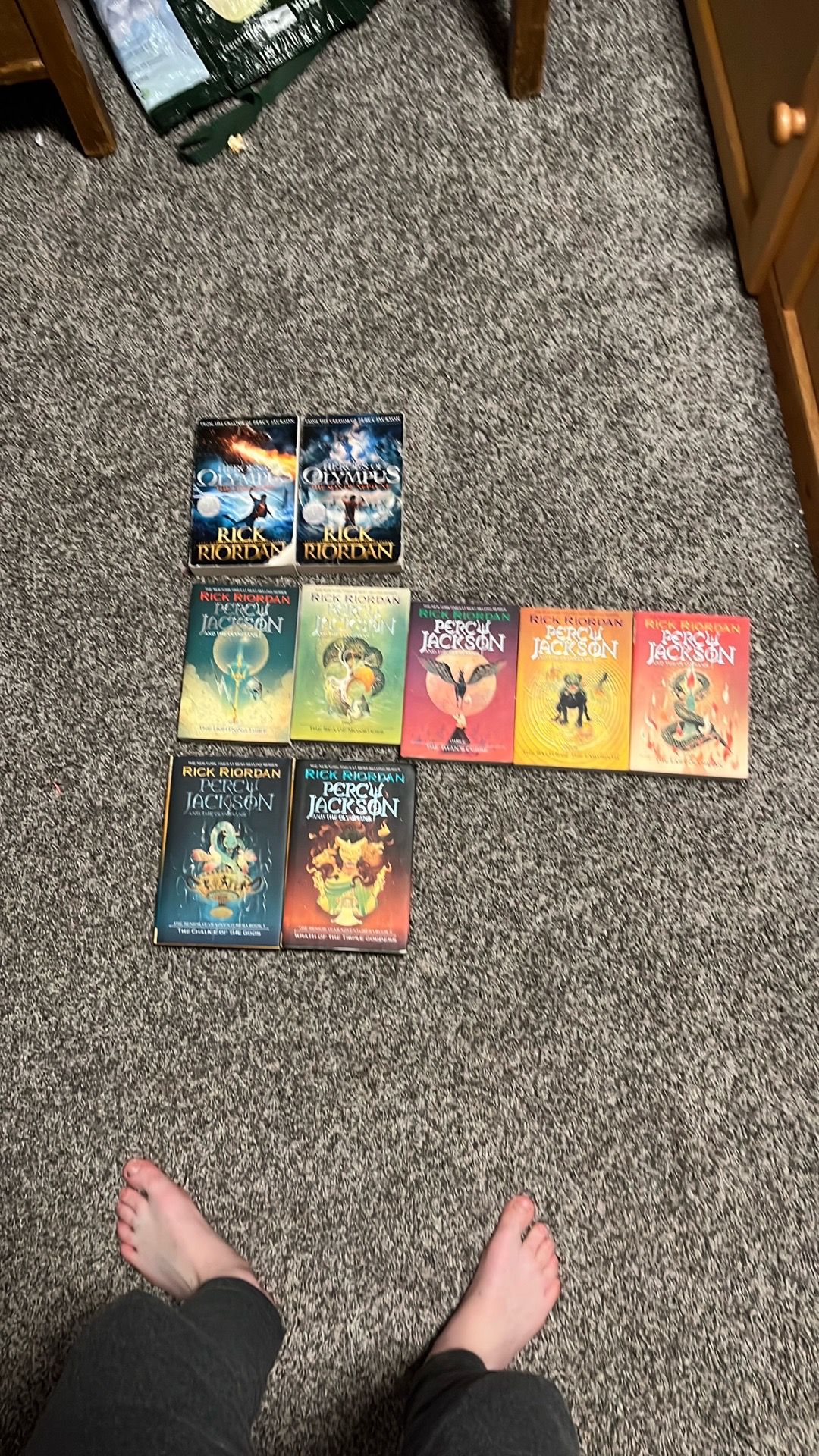 Percy Jackson, and heroes of Olympus books