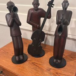 Pier, One Vintage Musician Statues