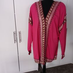 Women Dress Jacket Front Clasp Closure Bohemian Design  Accessories 