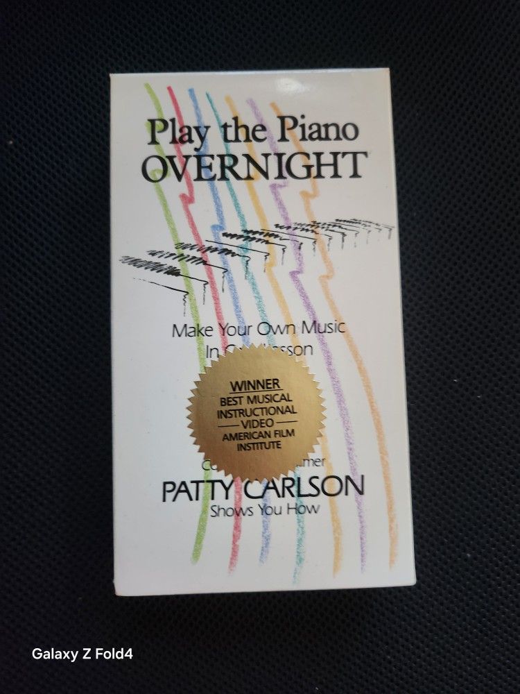 Play The Piano Overnight VHS Tape
