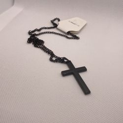 Cross Pendant Black