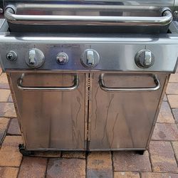 Weber Gas Grill, Stainless Steel BBQ, Side Burner