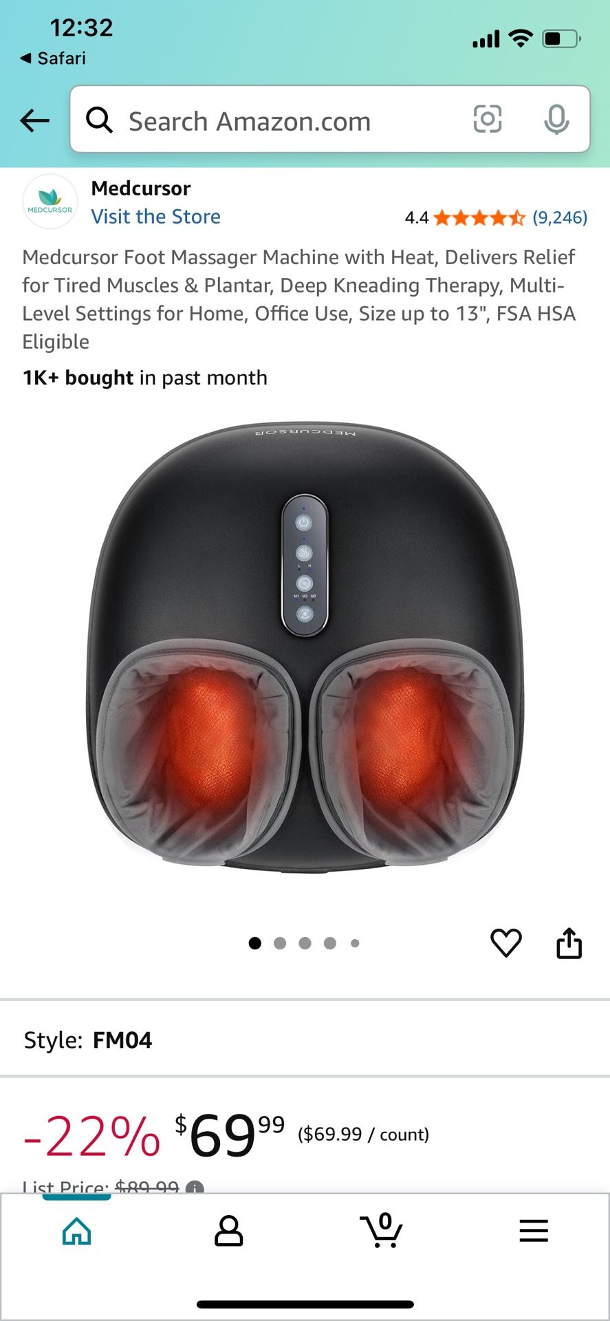 Foot massage machine