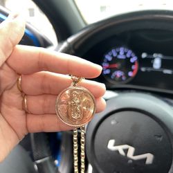 tri gold 14k chain 