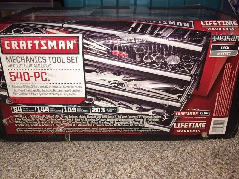 Craftsman 540 Piece Mechanics Tool Set ($600.00 OBRO)