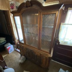 Wood China cabinet