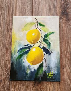 Oil painting "Lemon "