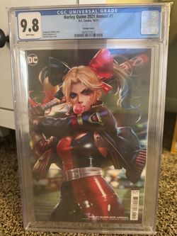 CGC 9.8  Harley Quinn 2021 Annual #1 Variant Cover Derrick Chew Cover Art
