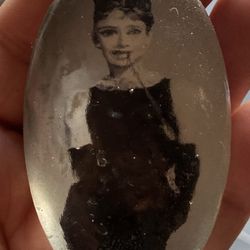 One Of A Kind Audrey Hepburn Hand Made Paper Weight 