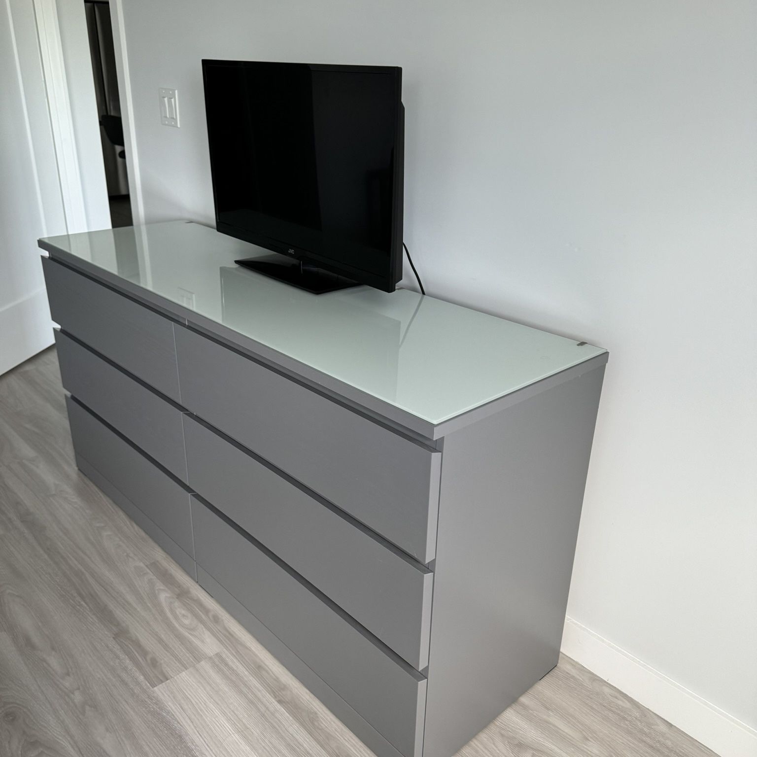 malm dresser grey IKEA MALM Dresser