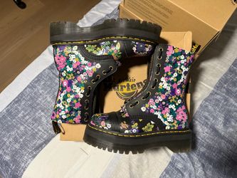 Dr Martens Sinclair Hi Platform Floral Boots