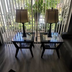 End Tables Glass Top Coffeetable glass Top Lamps