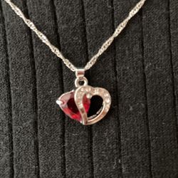 VALENTINE DOUBLE HEART PENDANT