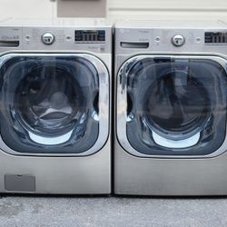 LG XL CAPACITY FRONT LOAD WASHER AND DRYER. WORKS PERFECT. 30 DAYS WARRANTY.