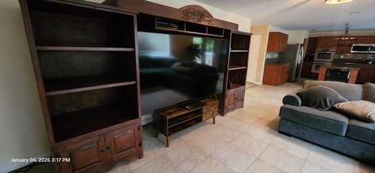 Entertainment Center Solid Wood