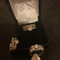 Silver 2 Piece Ring Sets…NRT