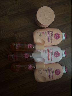 Eos body spray and lotion