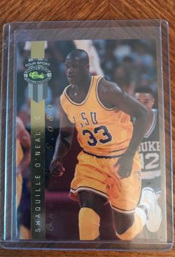 Pristine Shaq limited edition gold rookie