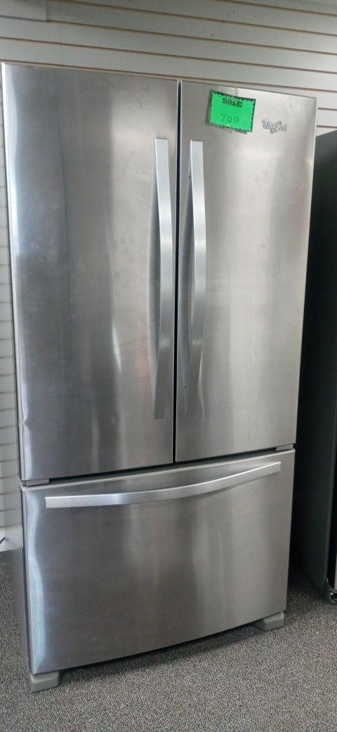 WHIRLPOOL REFRIGERATOR 3DOORS WORK GREAT LIKE NEW INCLUDING WARRANTY DELIVERY AVAILABLE