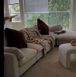 130” modular section sofa
