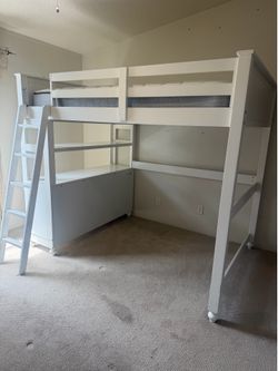 NE full size bunk bed with dresser