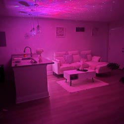 Nails Suppliers, Living Room Table And Couch, Bed Frame And Mattress,tv Stand , Mirror, Plants 