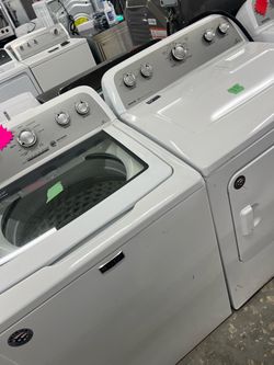 Glass top washer and dryer