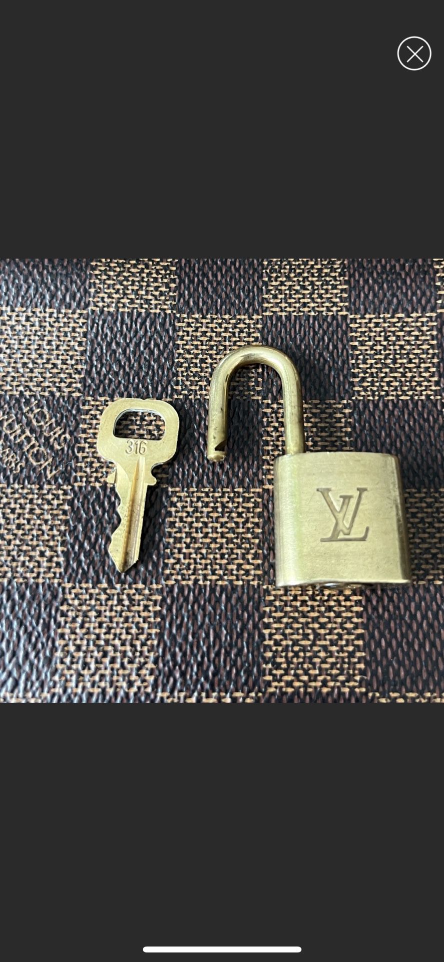 LV Authentic Louis Vuitton Brass Lock & Key #316 for Sale in Salem, OR -  OfferUp