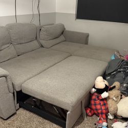 Couch With Pull Out And Chaise Storage