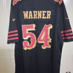 49ers jersey XL BLACK FRED WARNER