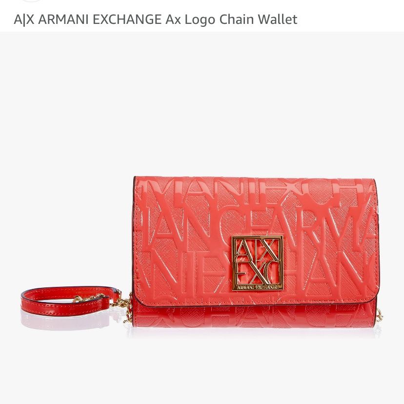 Armani Exchange Pink Pu Leather Women’s Purse Wallet