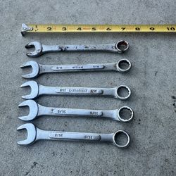 9/16" Combination Wrench Lot-sale. Asking 10.