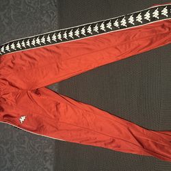 KAPPA RED UNISEX JOGGERS SZ SM