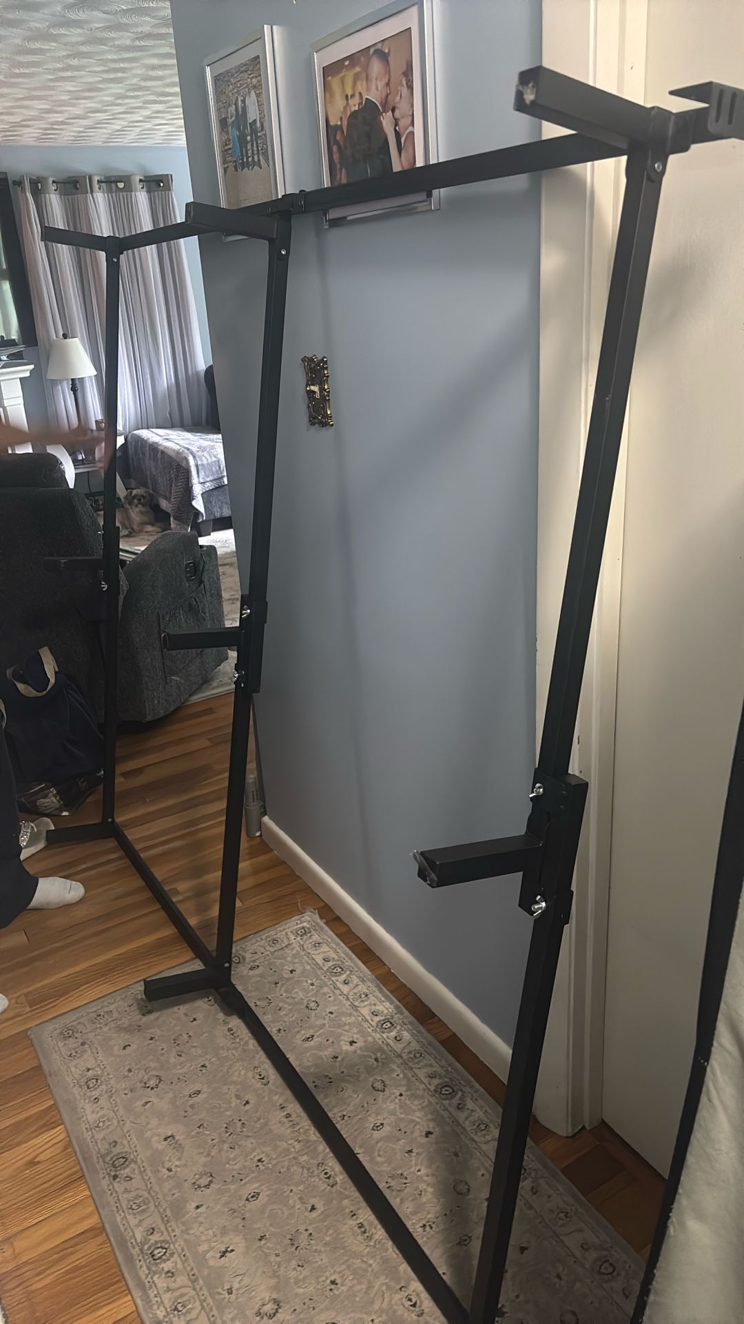 Queen Metal Frame And Box Spring And Headboard