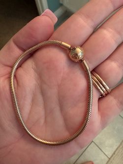 Rose gold Pandora bracelet