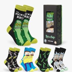 RICK AND MORTY Funny Calf Socks 