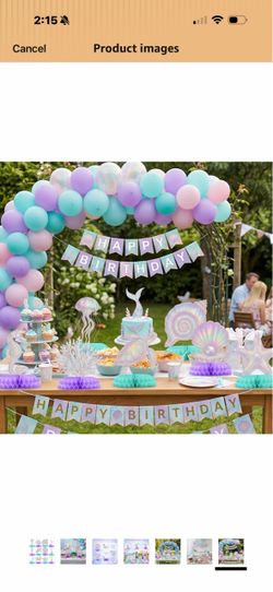 Baby shower or bridal shower 12 PCS Mermaid Honeycomb table Centerpieces