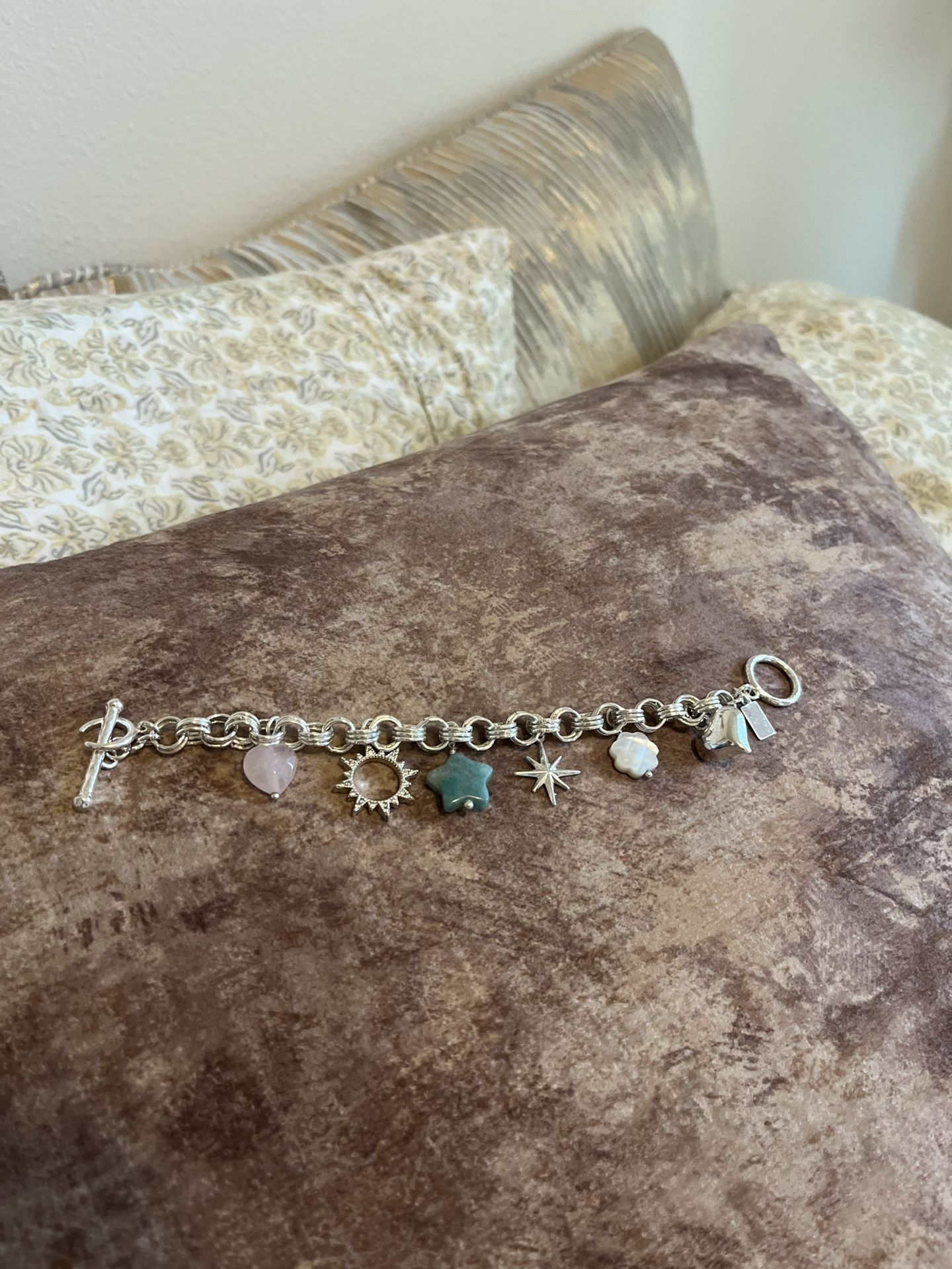 Silver Plated Charm Bracelet