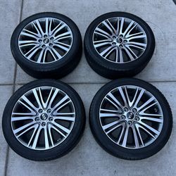 Set of Kia 18in wheels 5x114.3 (5x4.5) Tires 235/45r18 fit Cadenza Hyundai Mazda Honda Toyota Nissan