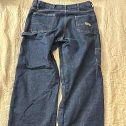 Vintage Wrangler Carpenter Fleece Lined Jeans 