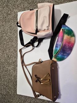 3-Piece Bag Bundle (Mini Backpack, Crossbody Purse & Fanny Pack) – $25