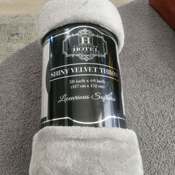 New Grey throw