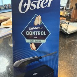 Oster Effortless Control Electric Knife with Carving Fork & Storage Case New