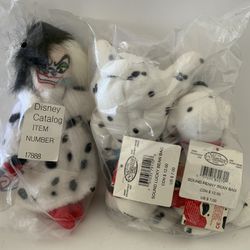 The Disney Store Set Of 3 Plush From 101 Dalmatians New