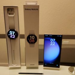 Sansumg galaxy S23 ultra & Samsumg Watch